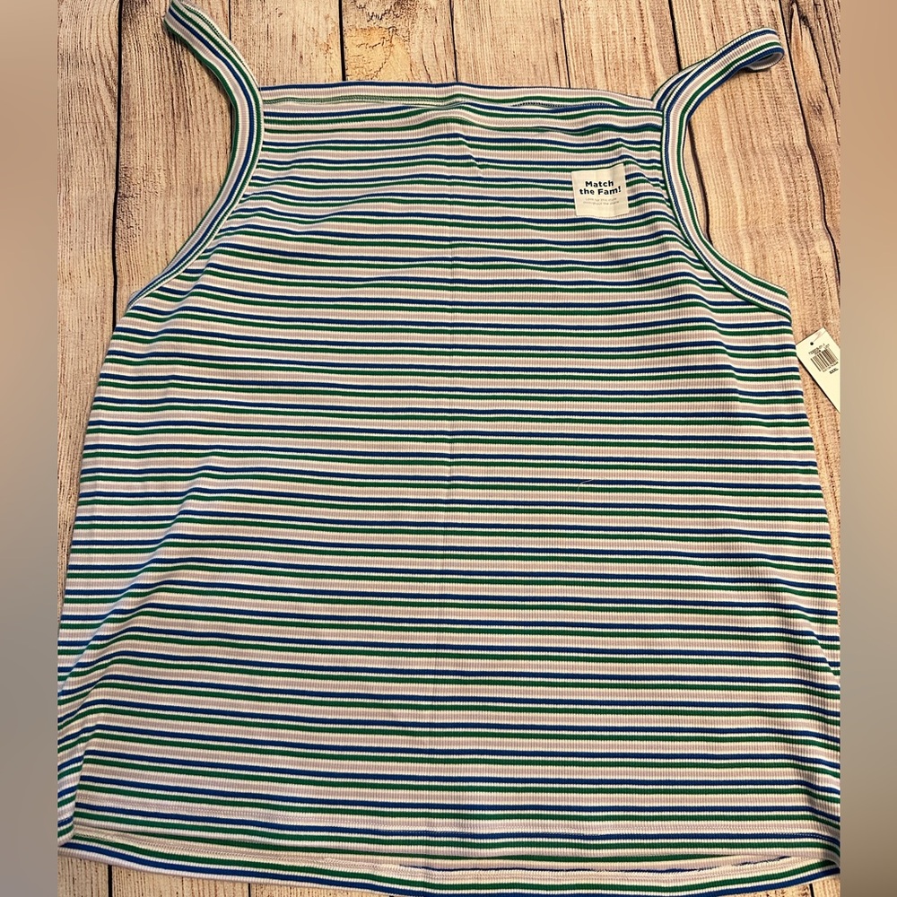 New Old Navy Ribbed Tank Stripes Size XXXL